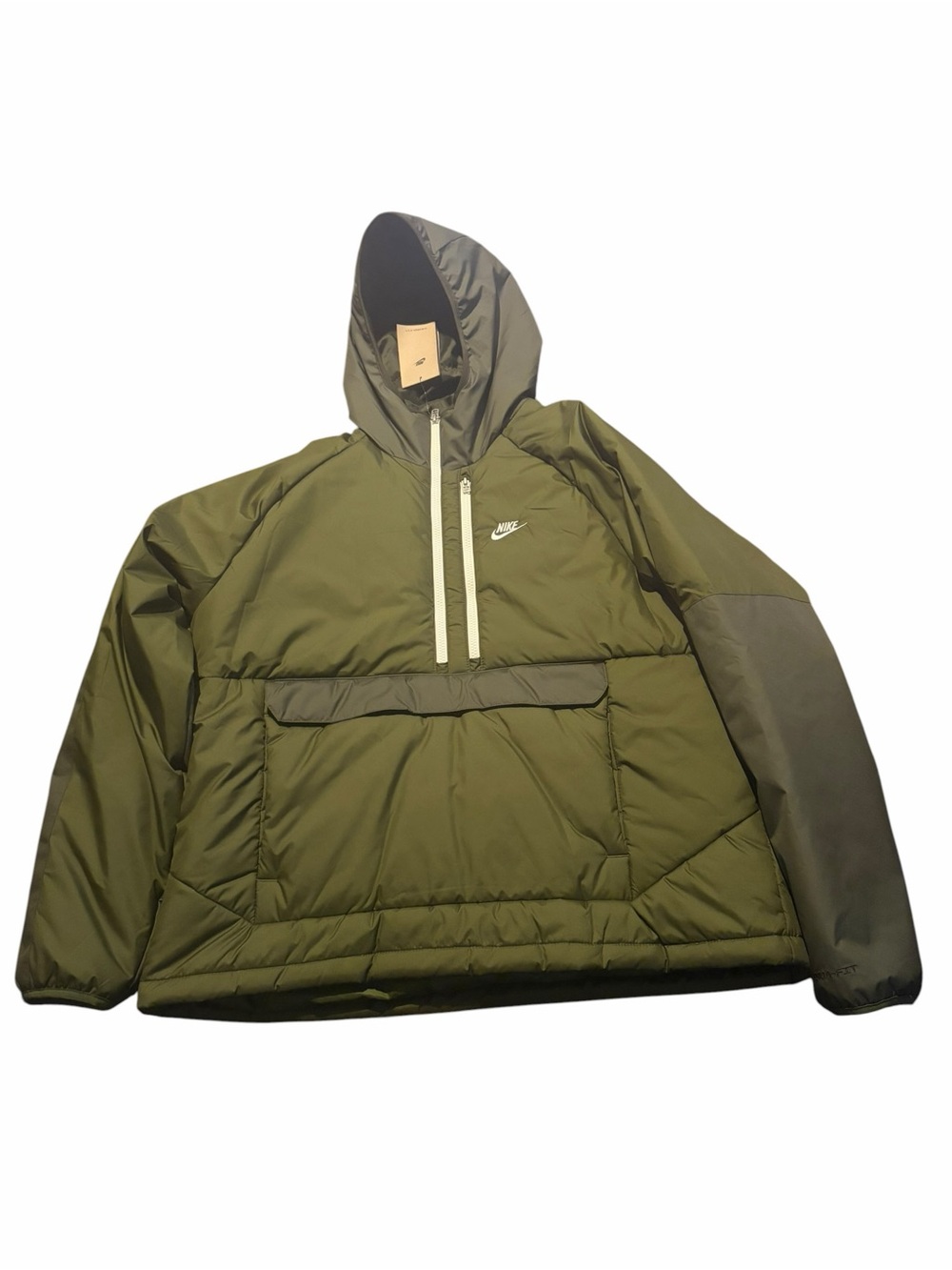 Nike thermafit mens L green puffer jacket NWT